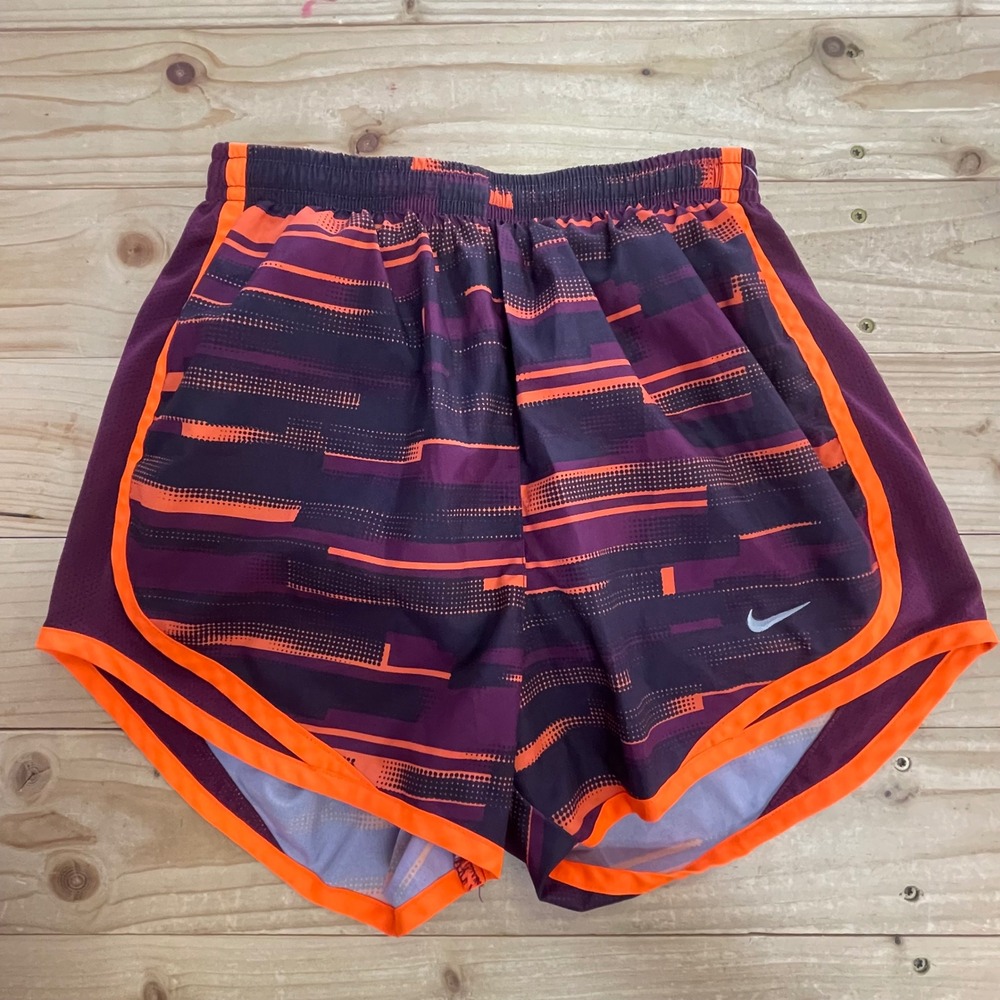 Nike Dri-FIT Running Shorts Athletic Purple‎ Orange XS